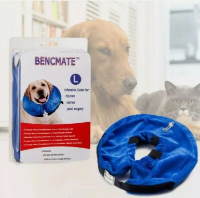 BENCMATE Protective Inflatable Collar for Dogs and Cats - Size Large & Blue 🔵 - Image 1 of 4