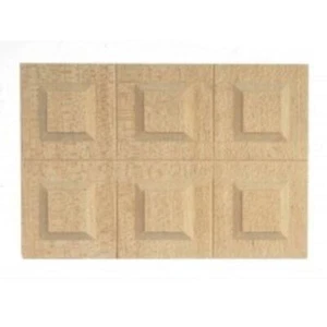 Dolls House Classic Bare Wood Wainscot 6 Raised Panels Builders DIY 1:12 - Picture 1 of 8