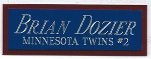 BRIAN DOZIER TWINS NAMEPLATE FOR AUTOGRAPHED SIGNED Baseball Display CUBE CASE - Picture 1 of 3
