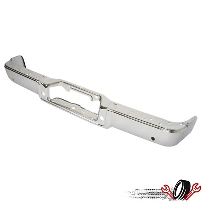 Chrome Steel Rear Step Bumper Face Bar For Ford F150 Truck/Lincoln Mark LT 06-08 - Image 1 of 4