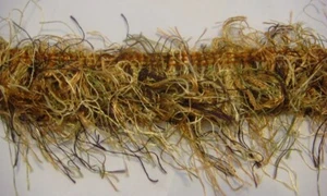 5 Yds Decorator Eyelash Fringe -Fleco Renee - Gold/Black Mix #7702 - Picture 1 of 3