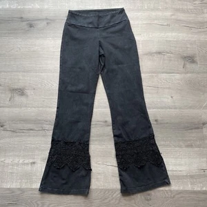 Chatoyant Mineral Wash Leggings Black Size Small S NEW without tag Detailed Legs - Picture 1 of 9