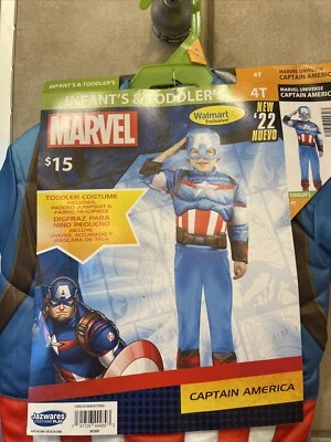 Rubies Toddler Boys Captain America Costume Size 4T - Image 1 of 2