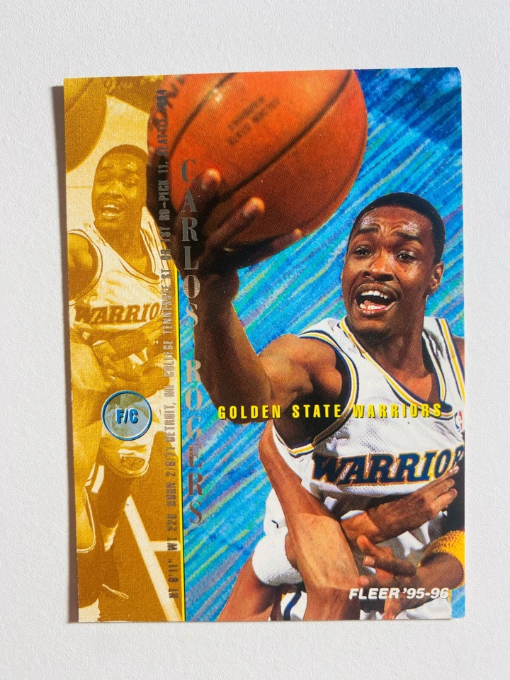 1995 FLEER #61 CARLOS ROGERS ROOKIE NM-MT BASKETBALL CARD - Image 1 of 1