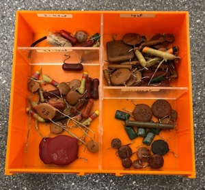 Vintage Assorted Ceramic Capacitors Collection - 3 to 100 nF Range Great for DIY - Picture 1 of 6
