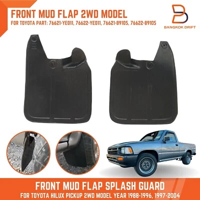 FRONT RUBBER MUD FLAP SPLASH GUARD FIT TOYOTA HILUX 2WD LN85 LN95 LN105 88-96 - Image 1 of 4