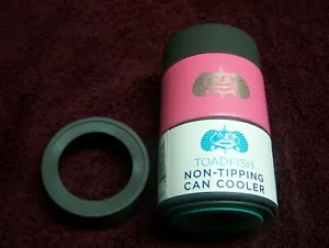Enfriador de latas de acero inoxidable aislado de pez sapo ROSA con ADAPTADOR - Imagen 1 de 4