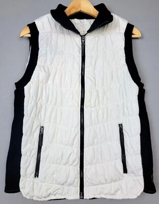 Colete acolchoado feminino quebra-vento Calvin Klein desempenho zíper bolso seguro - Imagem 1 de 4