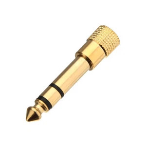 3.5mm to 6.5mm Audio Jack Adapter Female to Male Stereo Converter for Speaker - Photo 1 sur 4