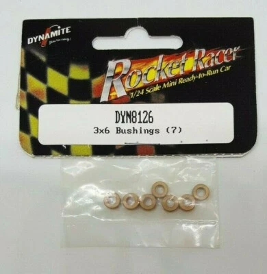 Dynamite DYN8126 3x6 Bushings (7) RC Radio Controlled Part NEW NOS - Image 1 of 2