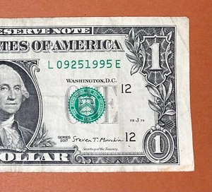 September 25, 1995 (L 09251995 E) Birthday Note $1 One Dollar Bill - Picture 1 of 3