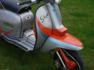 Lambretta Stickers S Type AF Sticker RB TS1 GP SX TV LI 3 x Stickers Blue - Picture 1 of 6
