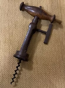 Antique Corkscrew Pillar Rack And Pinion Type - With Brush. - Picture 1 of 6