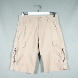 Wrangler Cargo Shorts Mens W32 Brown Basic Combat Zip Pockets Utility Safari - Picture 1 of 23