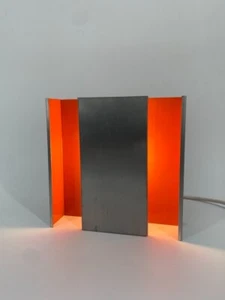 * WALL LAMP SPACE AGE 70s ORANGE TILE STAFF VINTAGE - Picture 1 of 17