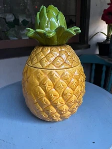 L MCM Ananas Keramik Vorratsdose Keksdose - California Whittier Pottery - Bild 1 von 5