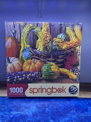 Springbok 1000 Piece Puzzle 24"x30" Harvest Colors New Fall Thanksgiving Puzzle - Image 1 of 3