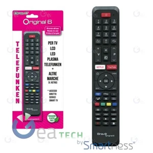 Spare Remote Control BRAVO ORIGINAL 6 COMPATIBILE TV A Brand TELEFUNKEN Planned - Picture 1 of 1