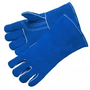 Liberty 7354 Blue Premium Select Cowhide Welding Gloves 1 Pair - Picture 1 of 2