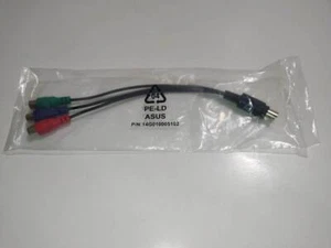 Graphics Card TV-Out (7 pin Mini DIN) to HDTV RCA Component YPbPr Adapter Cable - Picture 1 of 5