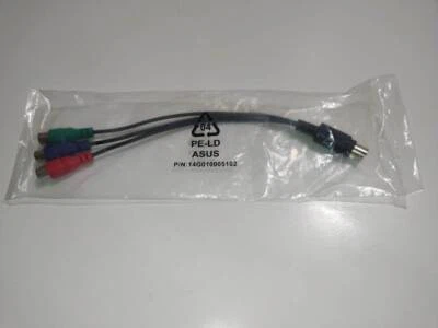 Graphics Card TV-Out (7 pin Mini DIN) to HDTV RCA Component YPbPr Adapter Cable - Image 1 of 4