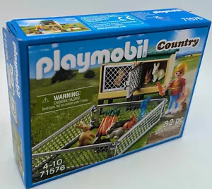 PLAYMOBIL 71576 Hasenstall mit Freigehege Country Hasen Stall Kaninchen NEU - Picture 1 of 10