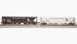 Broadway Limited ~ N Scale ~ PRR Class H32 5-Bay Covered Hopper 2-Pack ~ 7259 - Picture 1 of 11