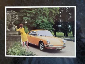 EXCELLENT NOS ORIGINAL GENUINE PORSCHE 911S COLOR FACTORY POST CARD 1968 - Picture 1 of 5