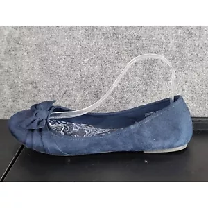 American Eagle Navy Blue Ballet Flats with Bow Detail Women Sz 10 School Work - Picture 1 of 7