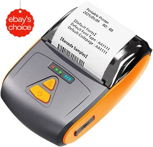 Portable Wireless Bluetooth 4.0 Thermal Printer Compatible with iOS Android - Picture 1 of 10