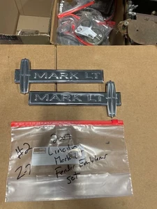 🔥  #2 06 - 08 LINCOLN MARK LT SIDE FENDER  EMBLEM SET OEM LOGO BADGE SCRIPT - Bild 1 von 4
