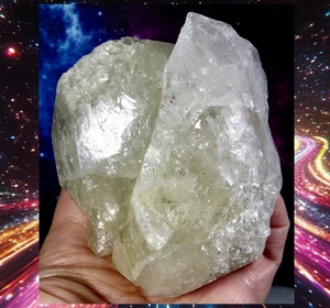 404g Massive Golden Healer Herkimer Diamond Quartz Crystal Cluster, New York 💎✨ - Bild 1 von 14