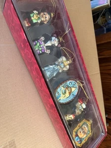 Disney Store exklusiver mundgeblasener Weihnachtsschmuck aus Glas 6er Set Pinocchio - Bild 1 von 13