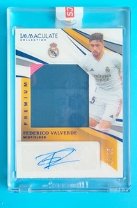2021 Immaculate Real Madrid Federico Valverde Premium Patch Auto 14/15 - Picture 1 of 2
