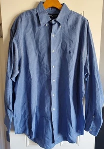Ralph Lauren Men's Blake Long Sleeve Blue Plaid Button Down Collard Shirt Size L - Picture 1 of 9