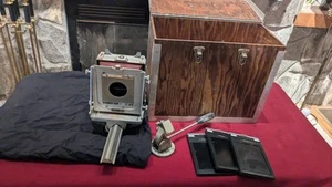 Graflex Graphic View 4x5 Monorail Camera (No Lenses), Body, Case Wand Only - Picture 1 of 12