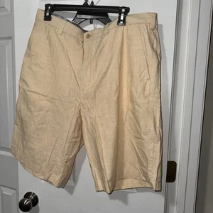 Banana Republic Emerson Shorts Men’s 38 Yellow Striped Flat Front Lightweight56 - Picture 1 of 11