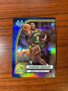 2024-25 Bowman University Chrome - Diamond Johnson Blue Reptilian Refractor /150 - Bild 1 von 2