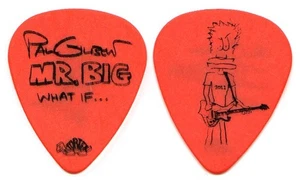 MR BIG Guitar Pick : 2011 What If Tour Paul Gilbert Orange - Picture 1 of 1