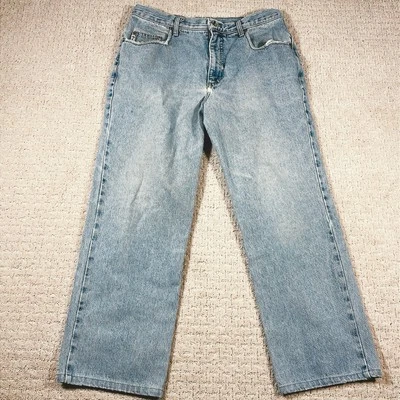 Vintage Guess Jeans Mens Size 33x27  Light Wash Straight Fit USA Denim Y2K - Image 1 of 4