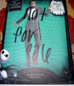 NEW Adult Costume NIGHTMARE BEFORE CHRISTMAS Jack Sewing Pattern Chest 32-42 UC - Picture 1 of 2