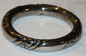 Vintage Sterling Rassel Armband mit Motiven hohl - Bild 1 von 6