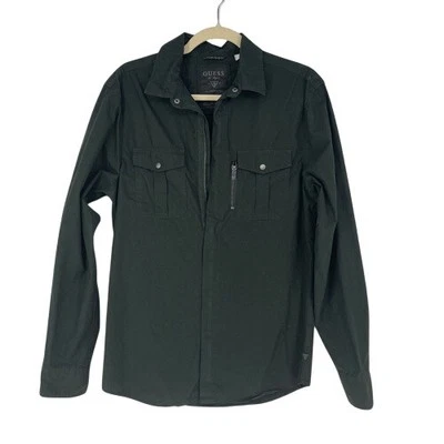 Guess Los Angeles Olive Green Utility Shirt Jacket Size Small - Image 1 of 4