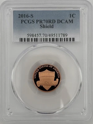 2016 "S" PCGS 70 RD DCAM Proof Lincoln Cent - Image 1 of 2
