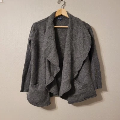 Espléndido Suéter Mujer Talla XS 100% Gris Cachemir Cárdigan Suave Otoño Invierno Foto 1 de 4
