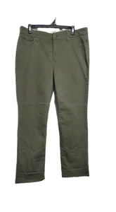 St. John's Bay Damen olivgrün gerades Bein Hose Größe 12 kurz - Bild 1 von 4