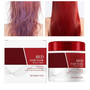 Red Hair Mask Color Boosting, Enhances Red Tones for Color-Treated Hair - Picture 1 of 12