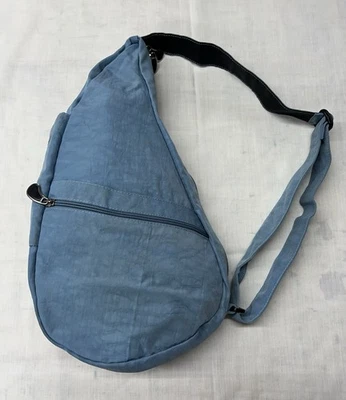 Bandolera Ameribag azul claro correa trasera saludable bolsa nailon pequeña 17x9x6 Foto 1 de 4