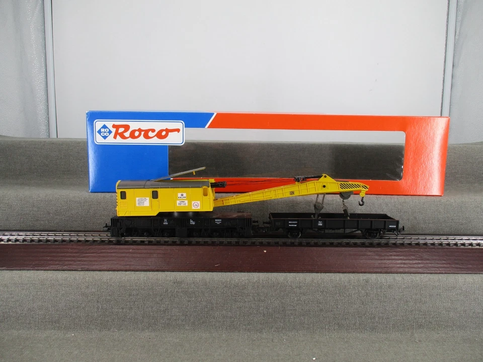 Roco AC Spur H0 46900 Drehkran Krupp mit Schutzwagen Digital MM in OVP - Bild 1 von 4