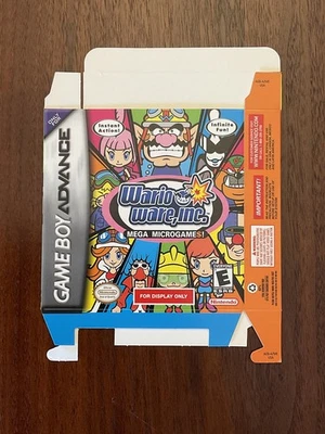 Wario Ware, inc Mega Microgames For Display Only Box Game Boy Advance New - Image 1 of 2